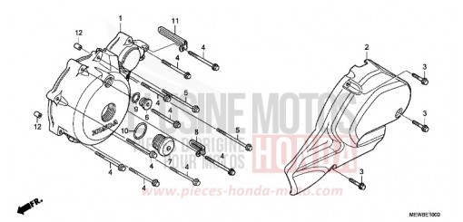 LEFT CRANKCASE COVER NT700VAB de 2011